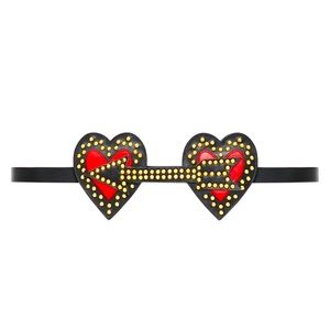 NWT‼️ Red Valentino Hearts Red Signs Leather Belt Size Small